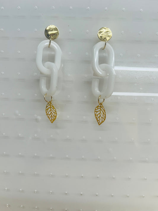 Jocelyn Earrings-White